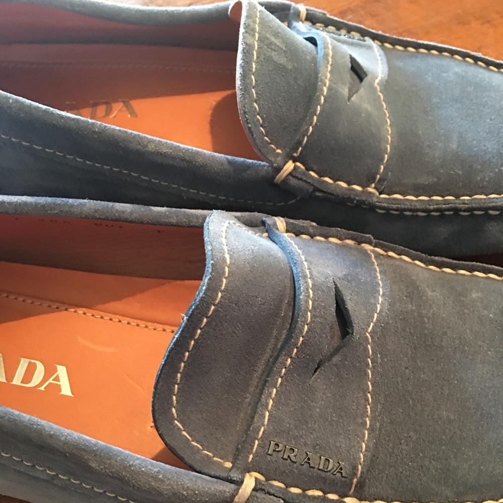 Prada Suede Loafers